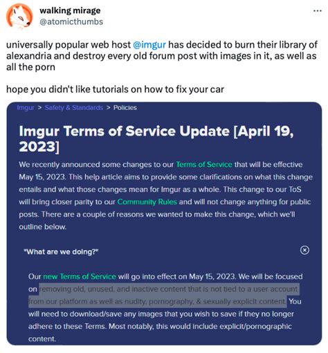 imgur to or sexually explicit content|Imgur Bans NSFW Content, Begins Purge